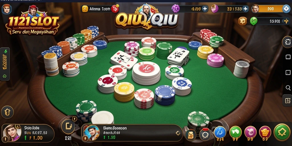 Screenshot gameplay QiuQiu yang menarik dan mendebarkan.