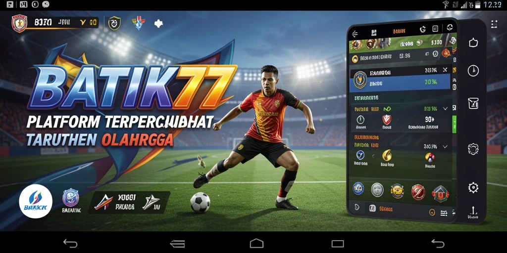 Screenshot gameplay menampilkan taruhan olahraga yang menarik di BATIK77.