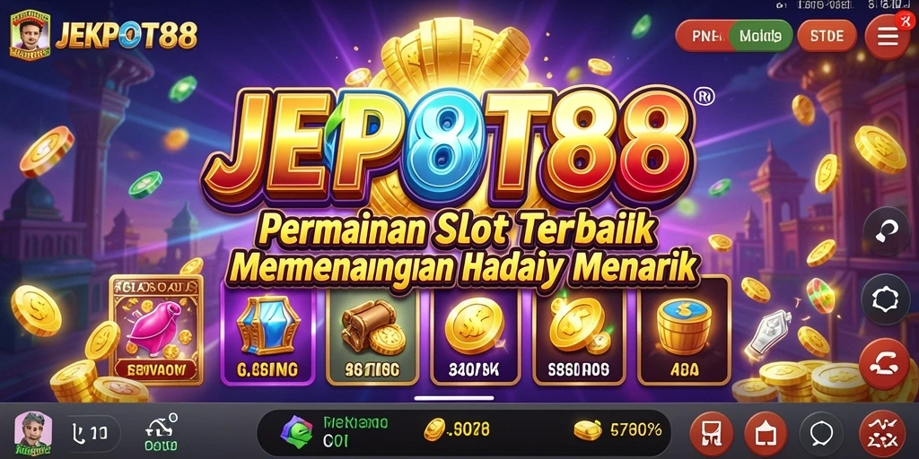 Tampilan menarik dari gameplay Slot di JEKPOT88.