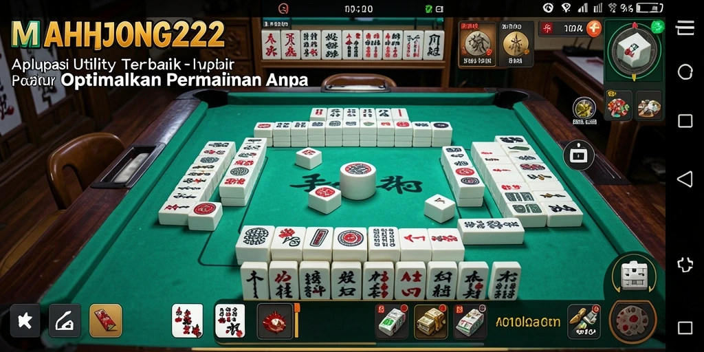 Screenshot utama MAHJONG222 menampilkan antarmuka aplikasi Utility yang ramah pengguna.