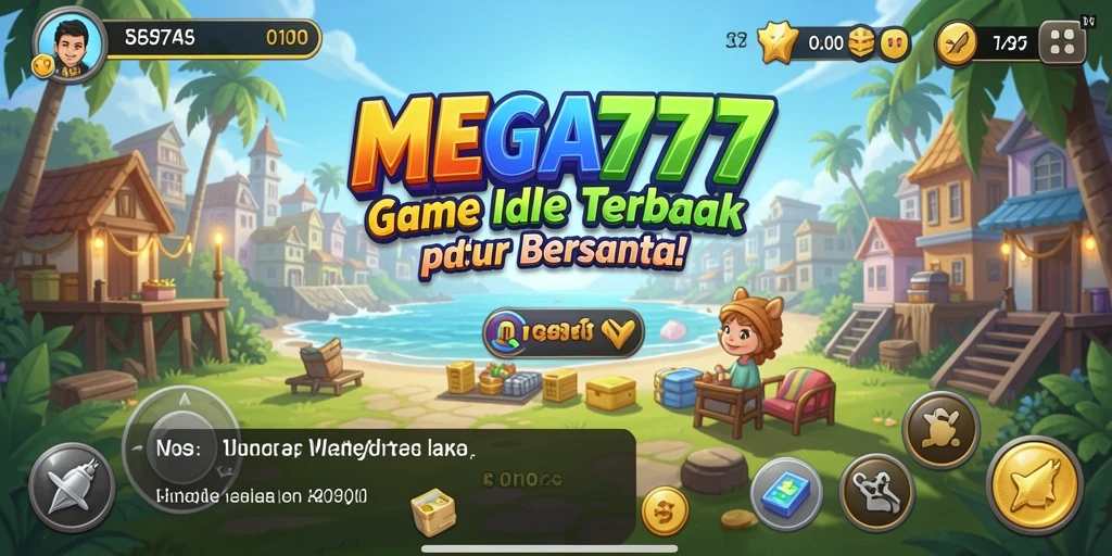 Tampilan gameplay MEGA777 dengan fitur Idle yang menarik.