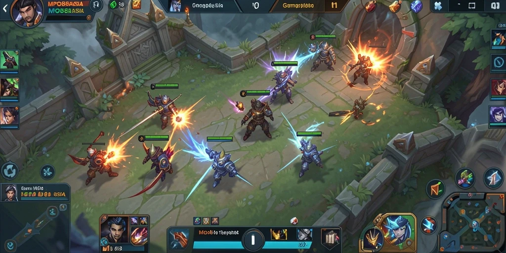 Screenshot gameplay MPO88ASIA yang menampilkan aksi seru di arena.