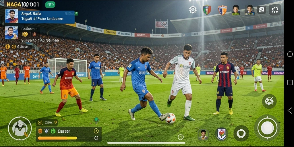 Tampilan gameplay yang menegangkan dalam NAGA1001.