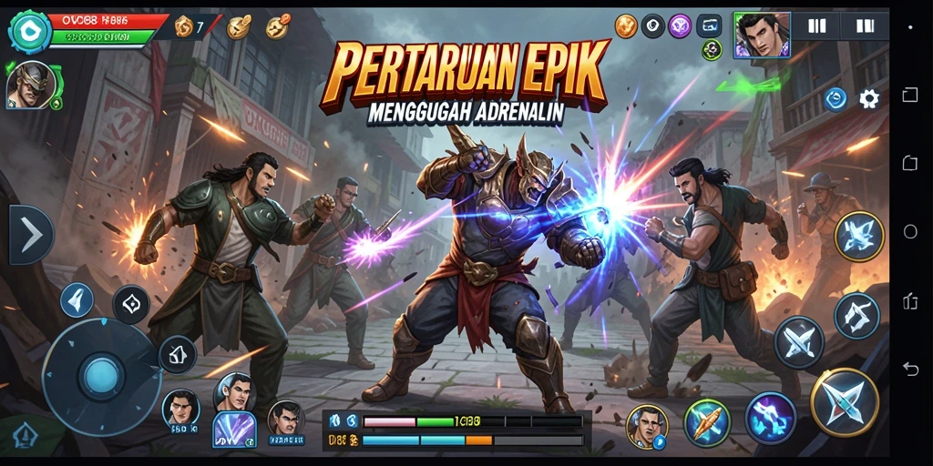 Tampilan gameplay OVO88 yang mendebarkan dalam pertarungan Fighting.