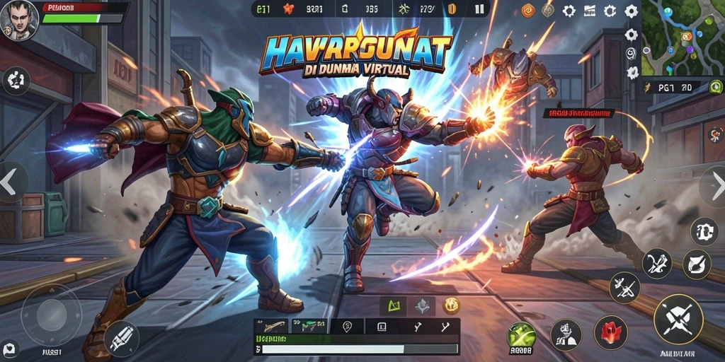Gameplay PG11 yang intens dan menegangkan saat bertarung.