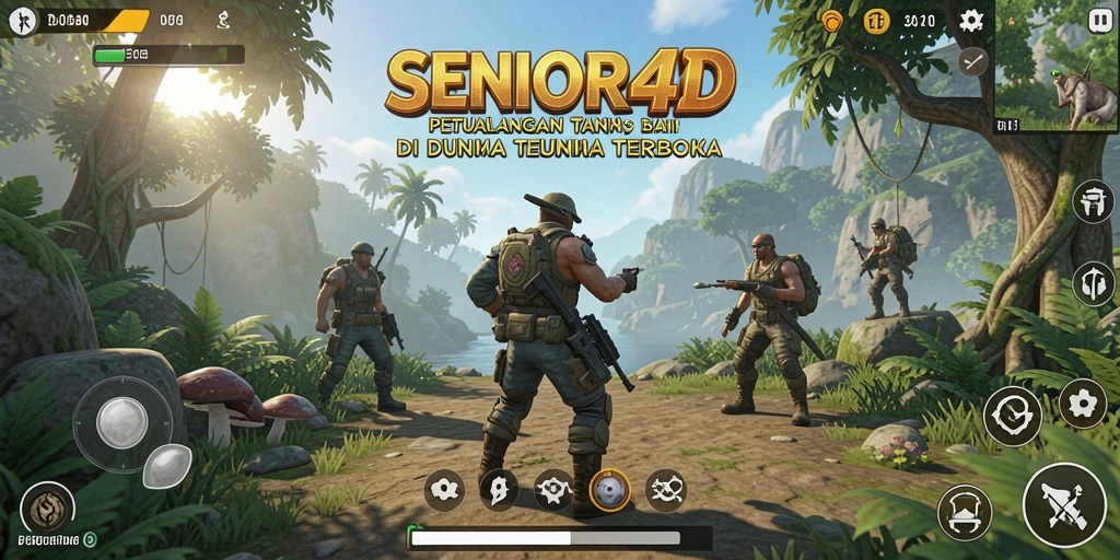 Tampilan gameplay menakjubkan dari SENIOR4D yang memukau.