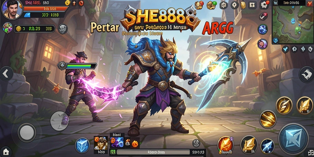 Gameplay action RPG yang mengesankan dan menegangkan dalam SHE888.