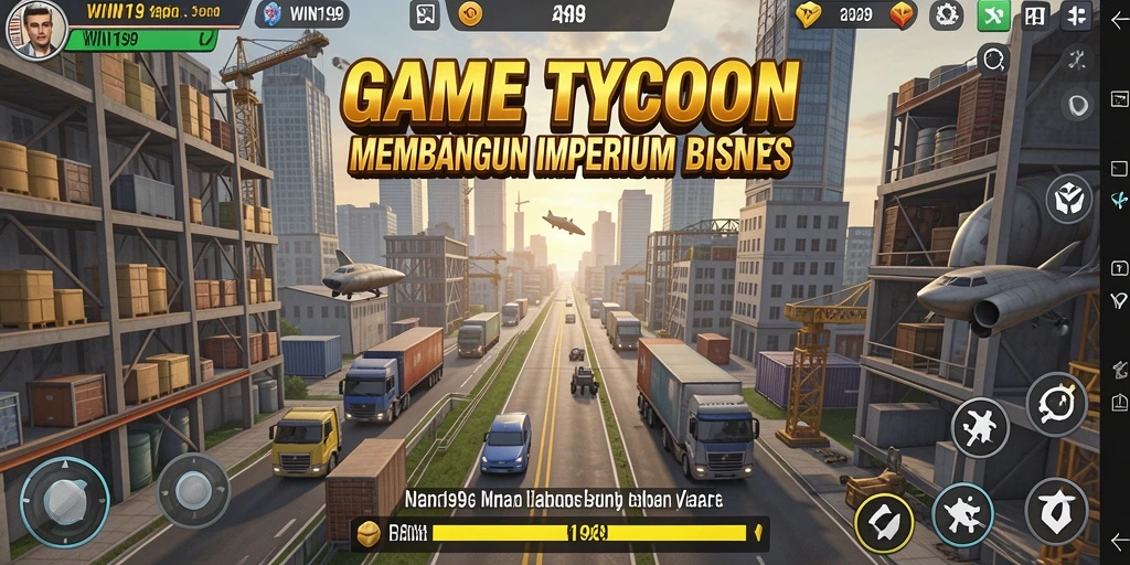 Tampilan gameplay WIN199 dengan berbagai pilihan bisnis yang menarik.